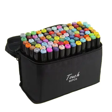 Marcadores de pincel de acuarela Ohuhuhu, 36 colores de doble punta para  colorear Rotuladores fineliner de color, Marcador a base de agua para