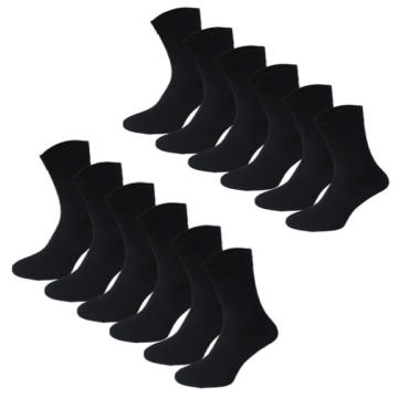 Calcetines de algodón de color sólido para hombres, par de calcetines  negros y blancos