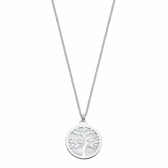 Lotus Silver Orecchini A Cerchio Con Albero Della Vita In Argento 925 - Collezione Hidra, Regalo Per Donna