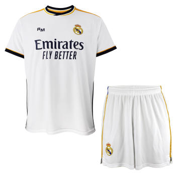 Camiseta adidas 1a Real Madrid valverde niño 2023 2024 blanca