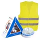 HELP FLASH - luz de emergencia AUTÓNOMA, señal v16 de preseñalización de peligro y linterna, homologada, normativa DGT, V16, con base imantada, activa - 48