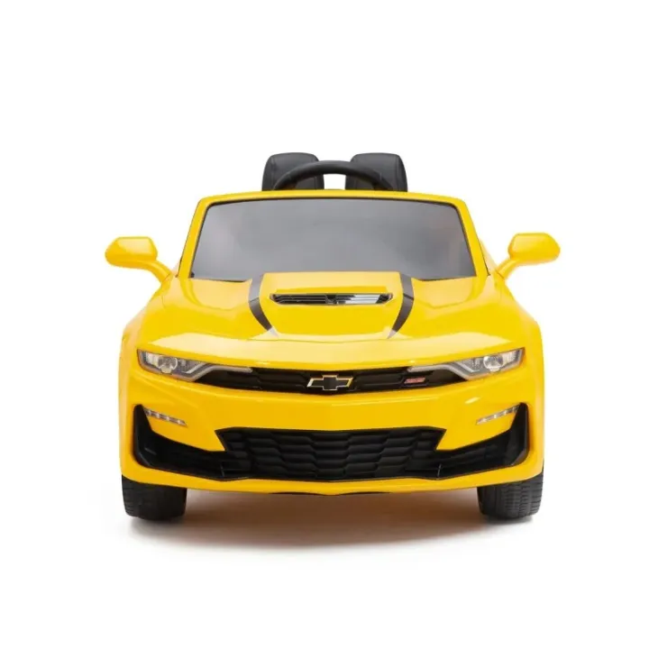 Chevrolet Camaro SS 12V, coche eléctrico para niños con batería 12v ,  ruedas de goma, asiento de polipiel, música, luces y mando para padres |  Miravia