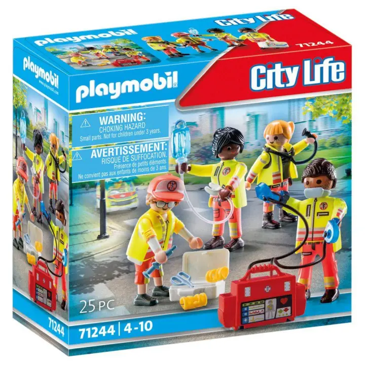 PLAYMOBIL City Life 71244 Equipo de Rescate Juguete para ni os a