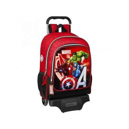 Astuccio Safta Avengers Rosso/Nero - Materiale Scolastico Ufficiale Per Bambini