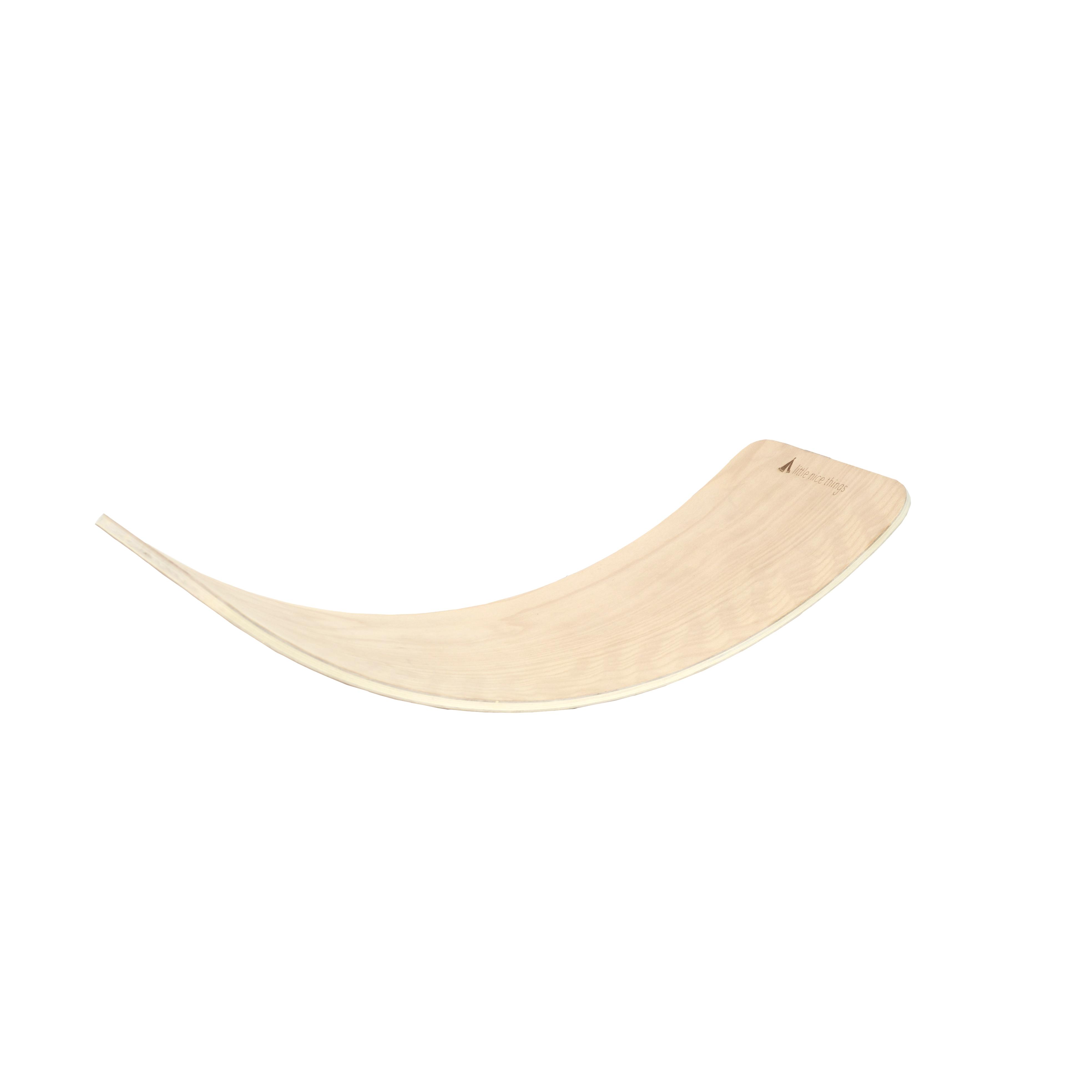 Tradineur - Silla infantil de madera natural, respaldo de pico