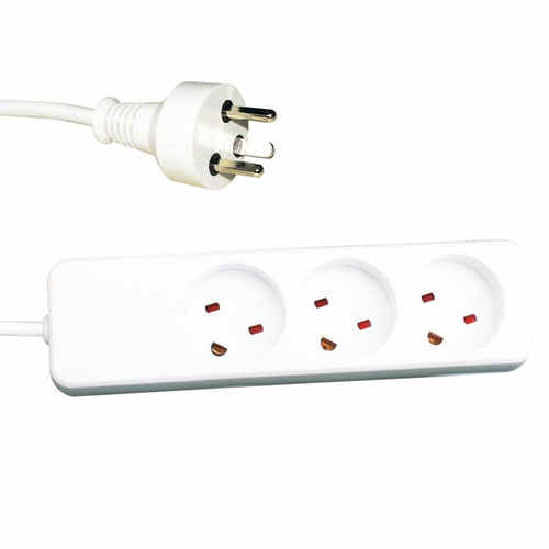 Regleta Enchufes LogiLink LPS229 – 3 Salidas, 1,5 M, Blanco, Interior, Con Obturador De Seguridad