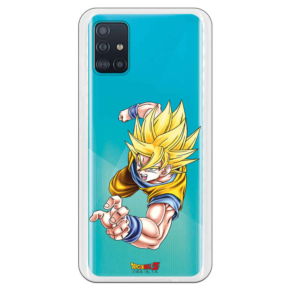 Cover Per IPhone 11 Con Design Dragon Ball Z - Goku SS1 Special, Custodia Semi-Rigida In TPU Trasparente, Leggera, Realizzata In Spagna