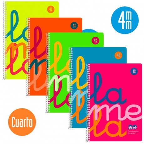 CUADERNO LAMELA FOLIO PLASTICO 4MM 4,95€