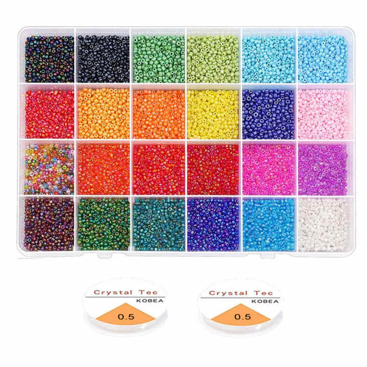 Cuentas Opacas Azul 100g De Cuentas De Vidrio Opacas Azul Bebé - Tipo Seed ( Semilla) - Tamaños 2mm, 3mm, 4mm - Para Manualidades Cuentas Seed 2mm 3mm 4mm