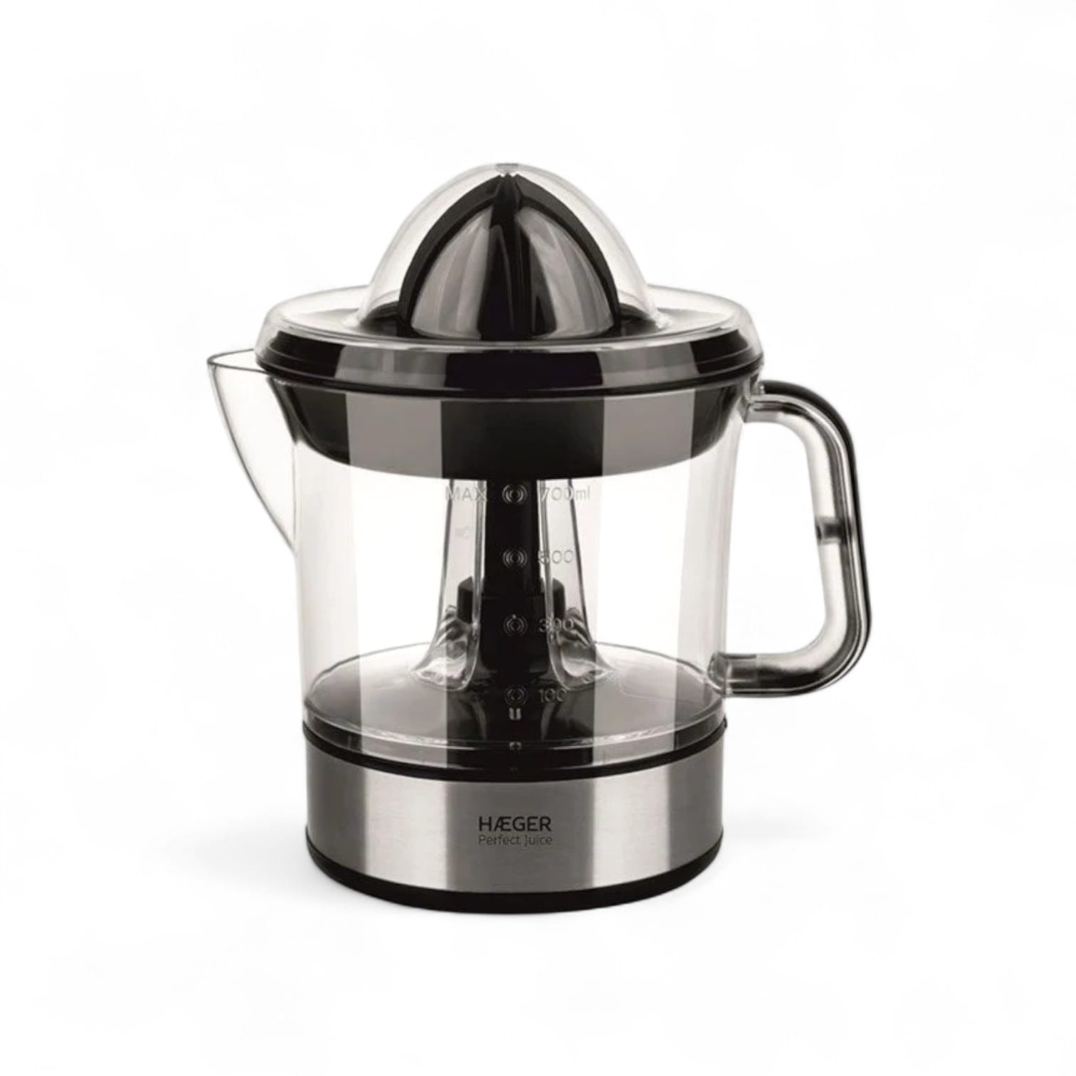 Exprimidor elect. 700 ml negro Haeger