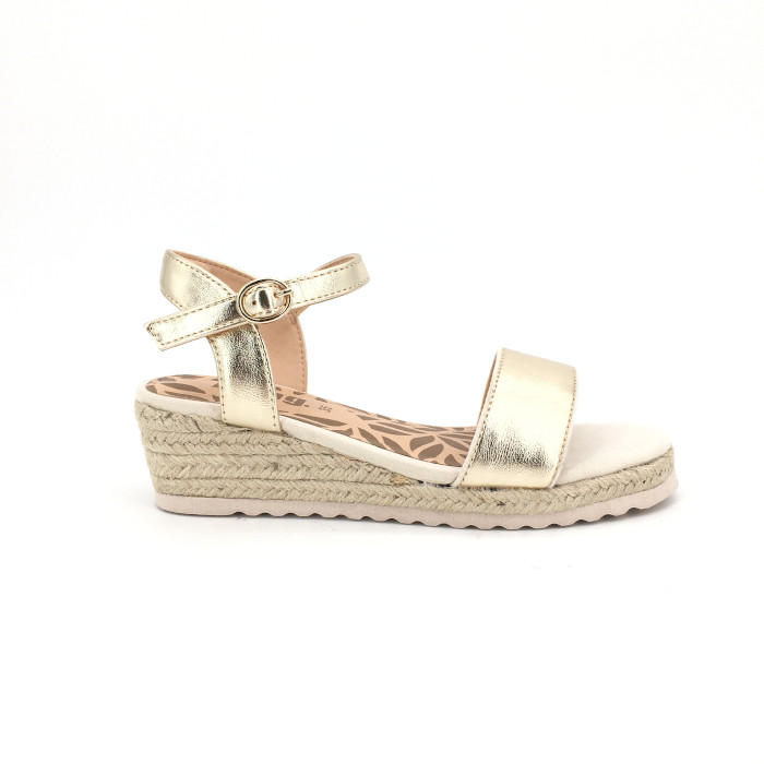 Mustang Sandalia Niña 5057-803, Beige Vaquero, 19.5