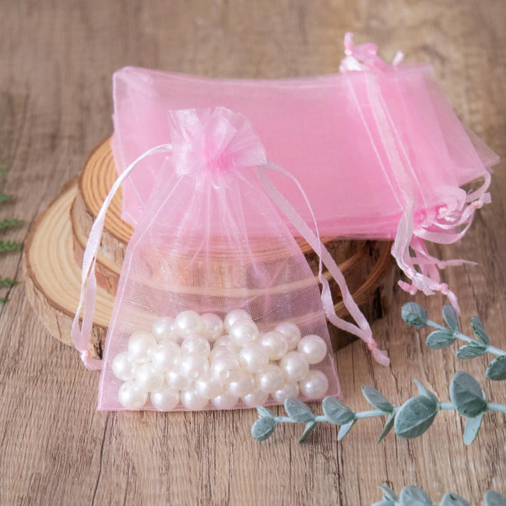 100pz Bolsas De Regalo De Organza