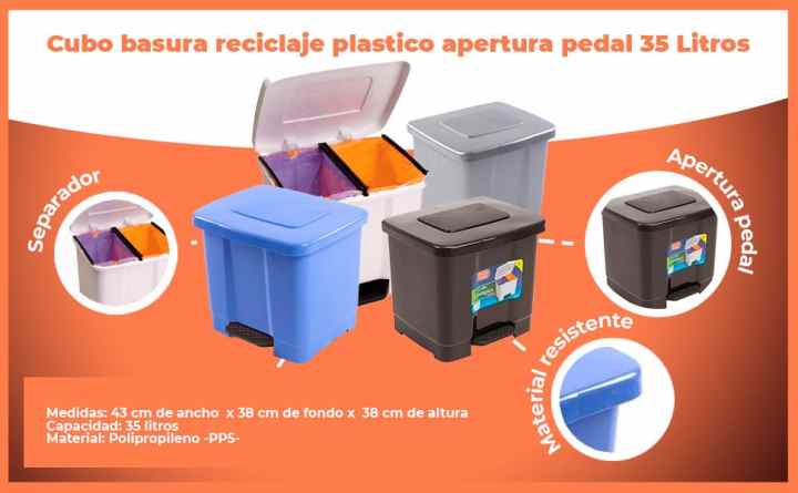Cubos de Basura y Reciclaje - PLASTIC FORTE
