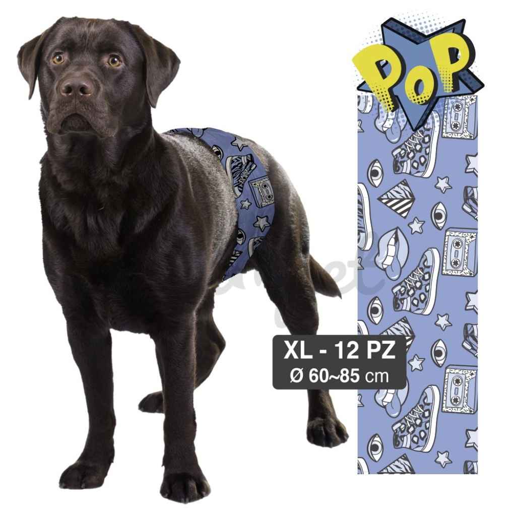 CROCI Dog Nappy Pop Pañal (Talla XL) con forma de Banda Para Perro
