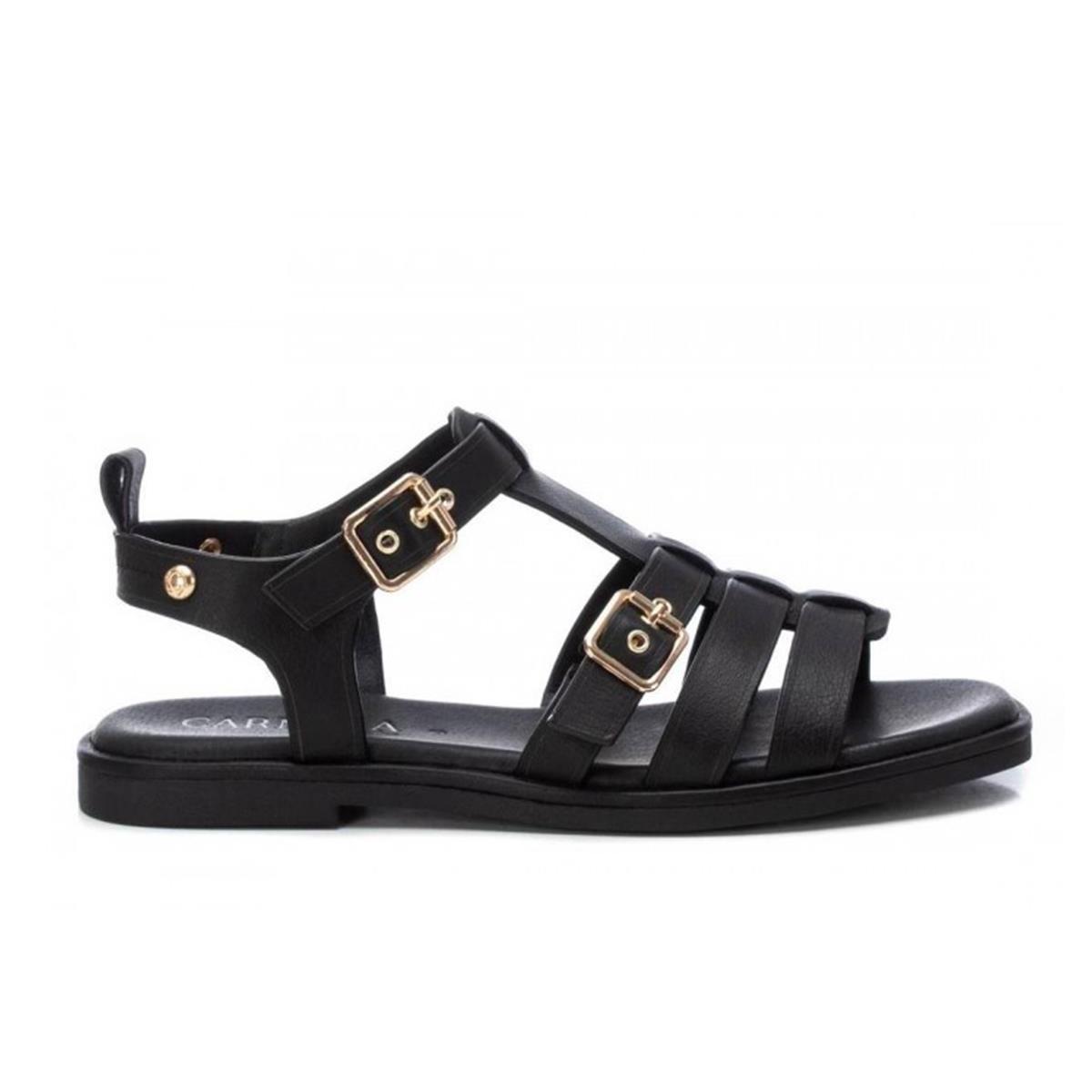 Sandalia carmela negro Envío Gratis* Miravia