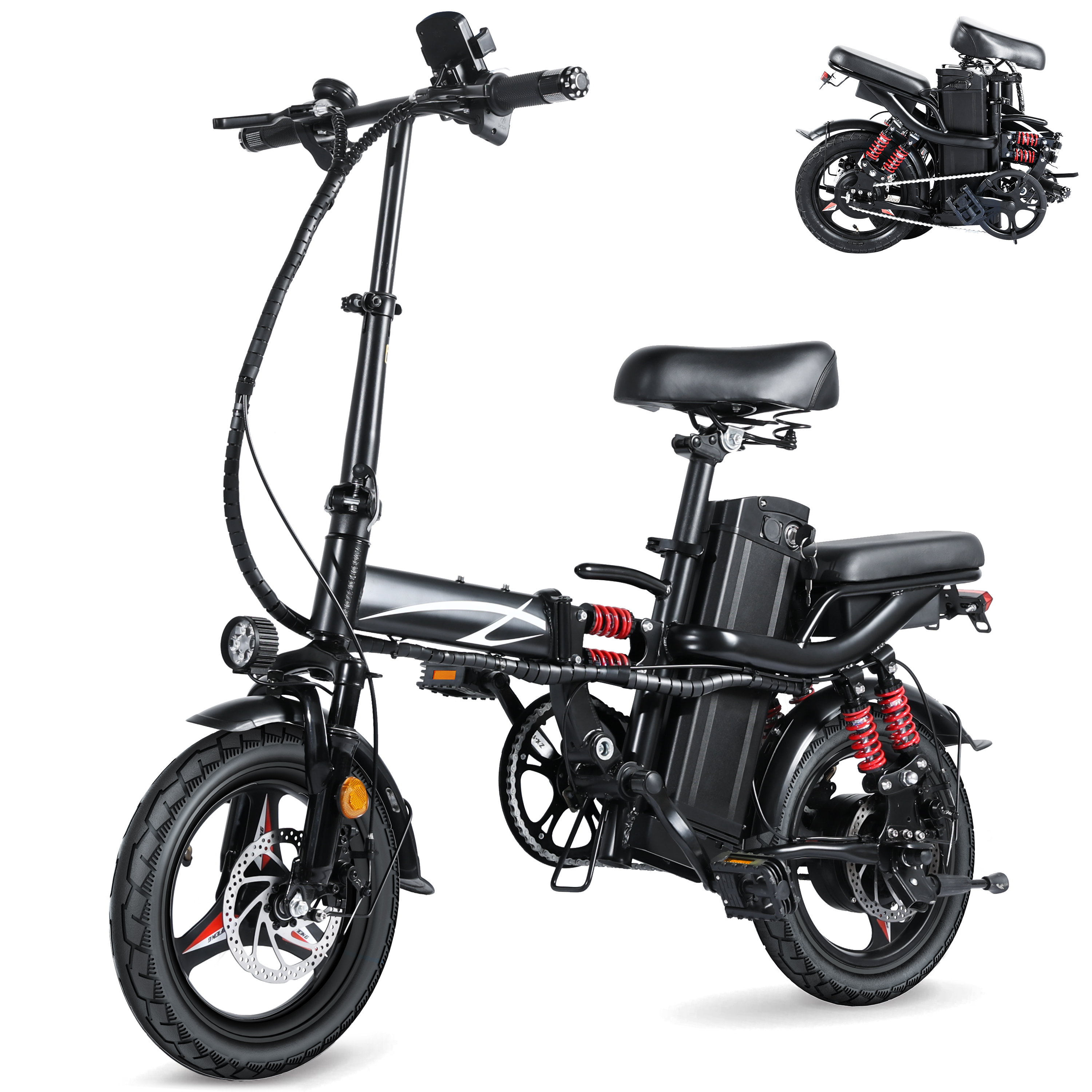 Bicicleta eléctrica para adultos – Motor BAFANG de 750 W 48 V 15 Ah batería  más grande de 26 pulgadas de neumáticos gruesos ebike eléctrico de 7