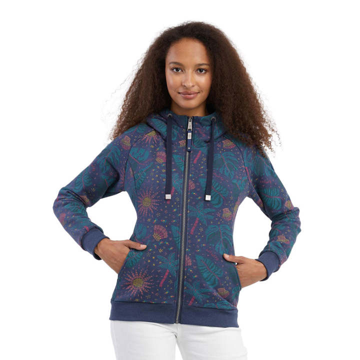 Ragwear Lilah - Felpa Con Cappuccio Lunga Donna - Vegan, Cotone E Poliestere, Tasche Laterali, Girocollo Con Coulisse