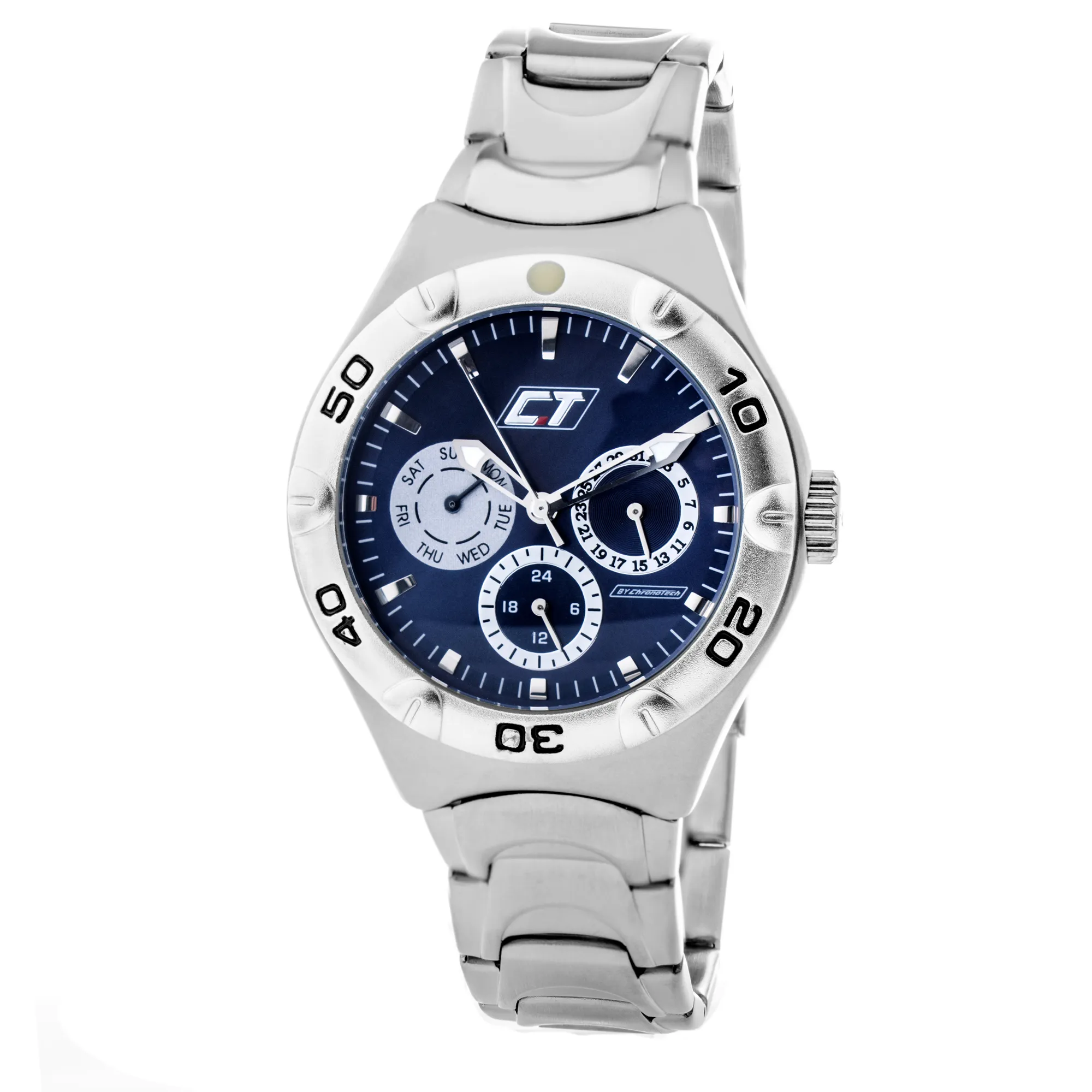 Orologio Chronotech CC7051M-03M, Unisex Al Quarzo, Cassa E Cinturino In Acciaio Inossidabile Argento - 2