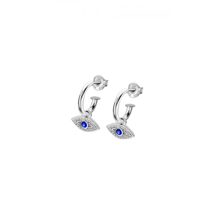 Lotus Silver – Bracciale Donna In Argento 925 Con Zirconi E Occhio Di Horus, Collezione Mystic, Nero E Blu - 2