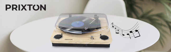 PRIXTON Studio - Tocadiscos de Vinilo Vintage Reproductor de