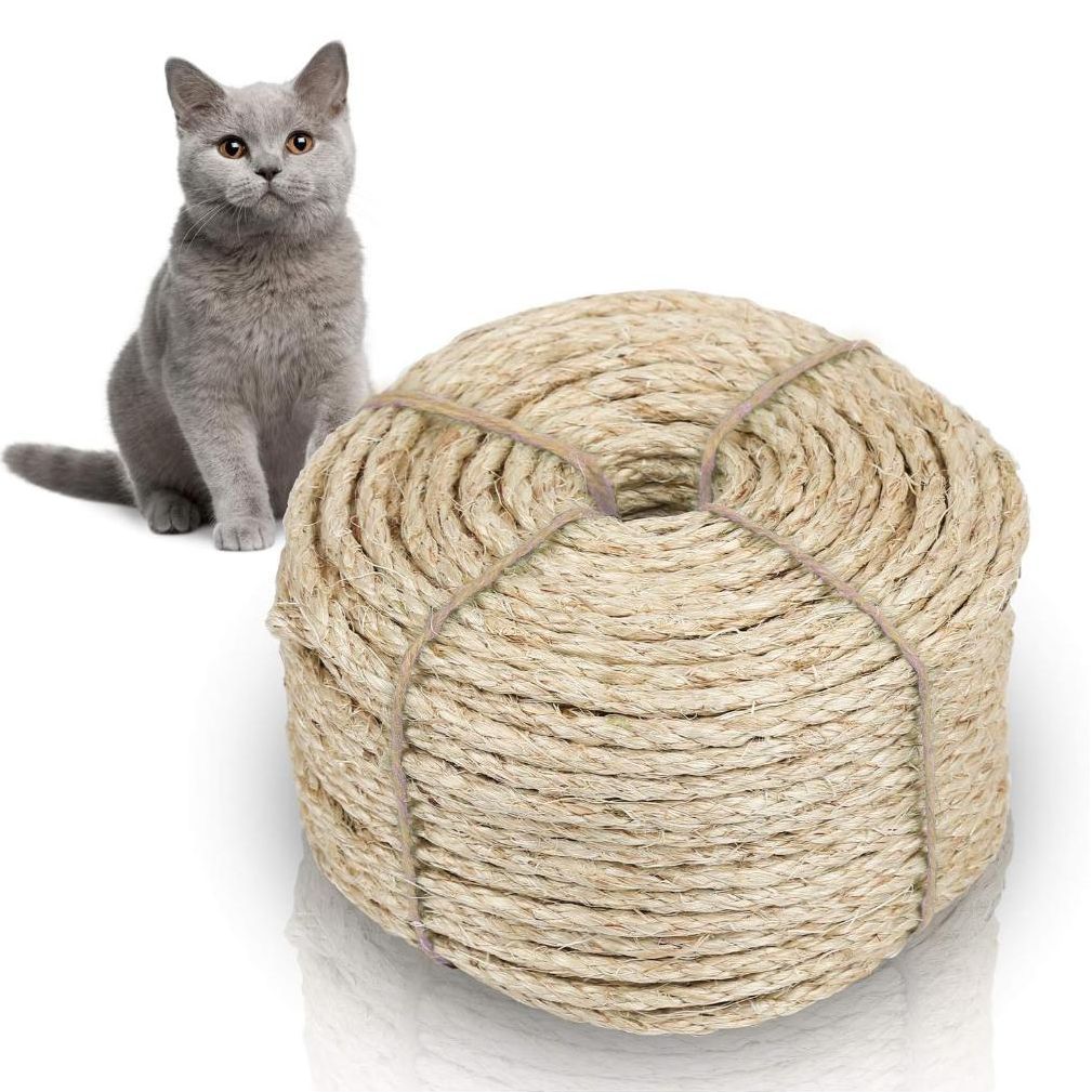 Comprar Poste rascador para gatos en forma de seta con cuerda de sisal  Natural, rascador de garra para gatos de interior