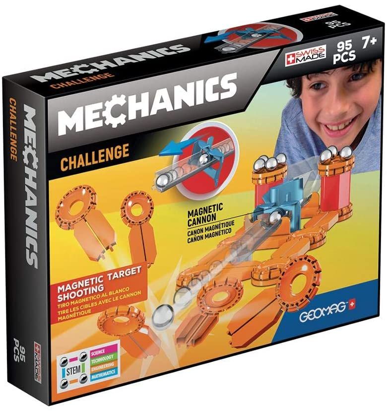 Geomag Classic Glitter – 22 Piezas Magnéticas Con Paneles Brillantes Y Varillas De Colores, Juego De Construcción Educativo Y Creativo Para Niños