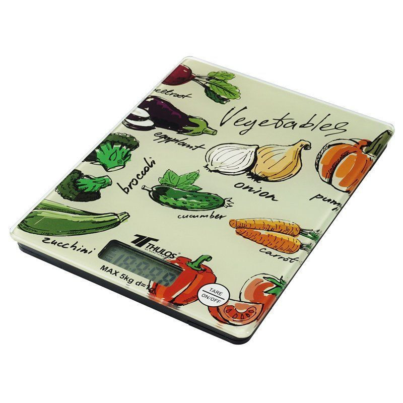 Balanza de cocina digital, 5Kg de capacidad. THULOS TH-DS109 - MODELO VEGETALES - BASCULA DE COCINA