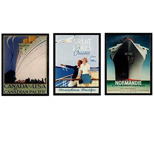 Nacnic Posters Vintage. Posters Con Anuncios Antiguos. Cuatro