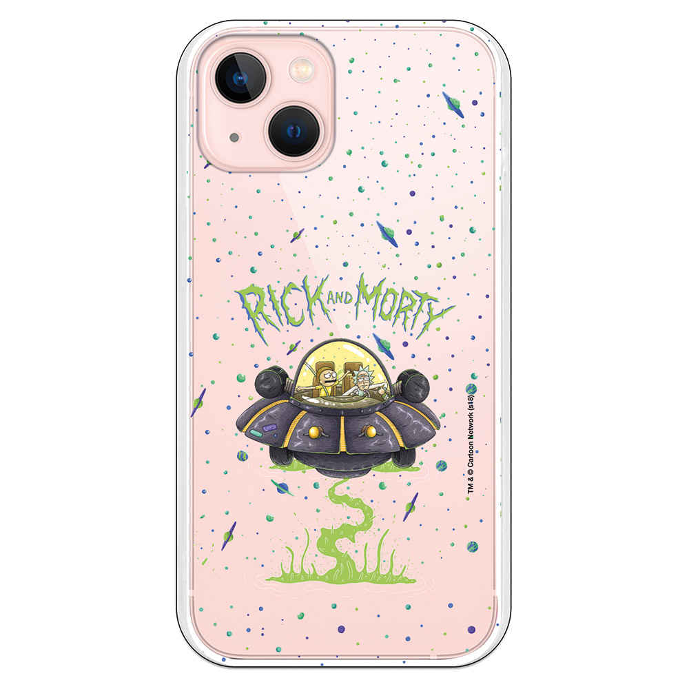 IPhone 14 Pro Max Hülle Mit Rick Und Morty UFO Motiv – Schwarz, TPU, Aus Spanien