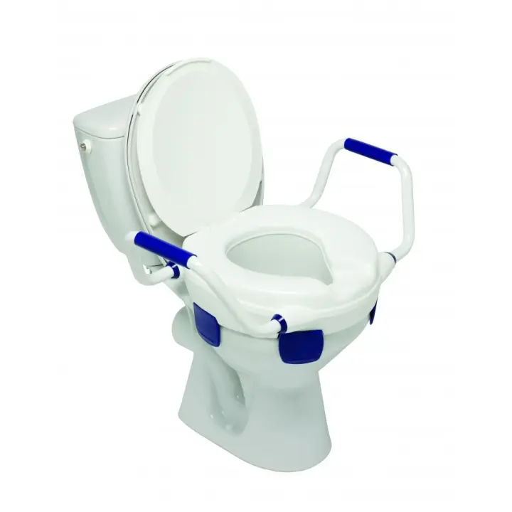 Mobiclinic®, Elevador WC para adultos con reposabrazos, Tajo, 19 cm, Marca  española, Elevador WC para ancianos, Tapa y Reposabrazos abatibles, Elevador  de inodoro, Regulable, Inclinable, Blanco : : Salud y cuidado  personal