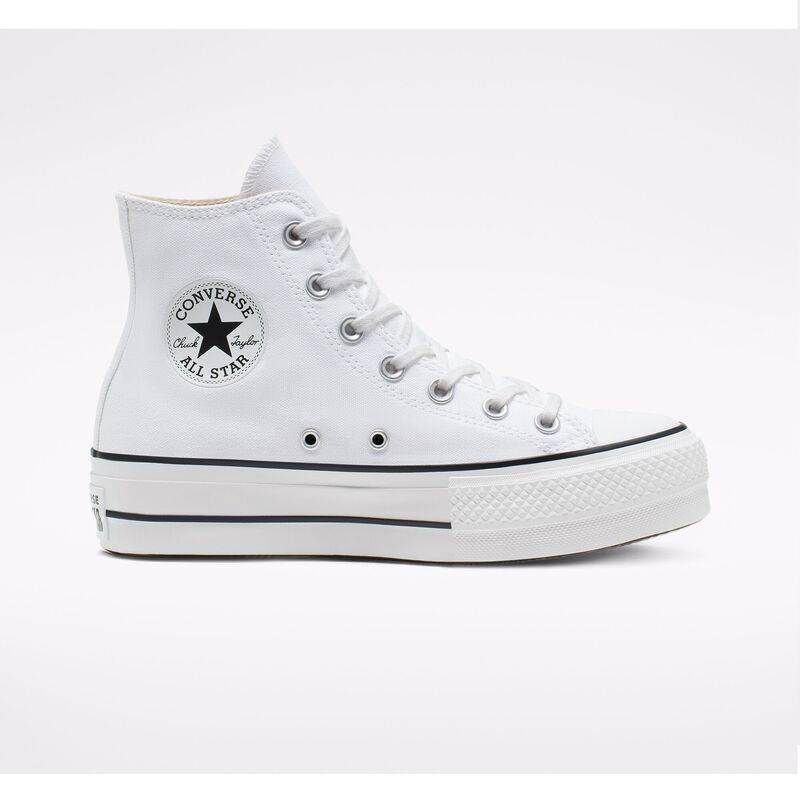 Converse altas hotsell piel blancas