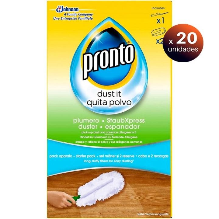 Pack de 20 unidades. Pronto de SC Johnson, Plumero Atrapa Polvo ...