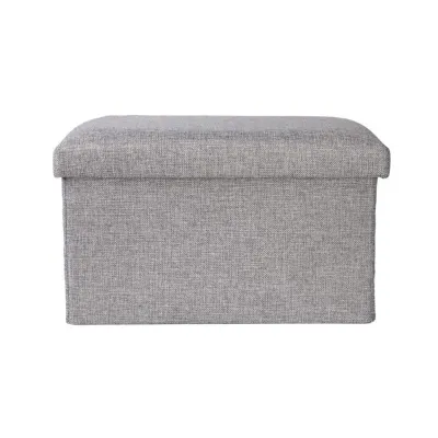 Taburete para almacenaje, 45x25x25CM, Puff Plegable, Banco Dormitorio, Salón - 0