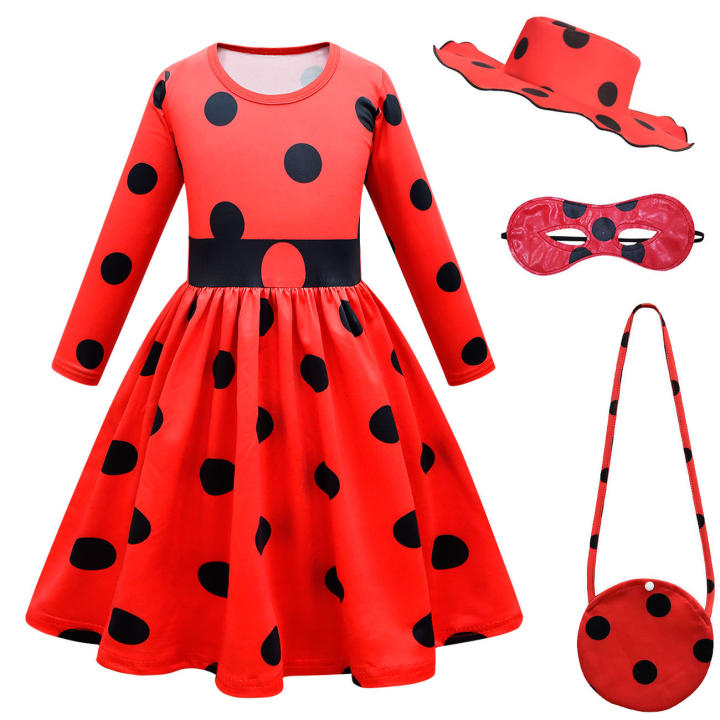Disfraz De Insecto De Mariquita Para Niña Pequeña Para Halloween Y