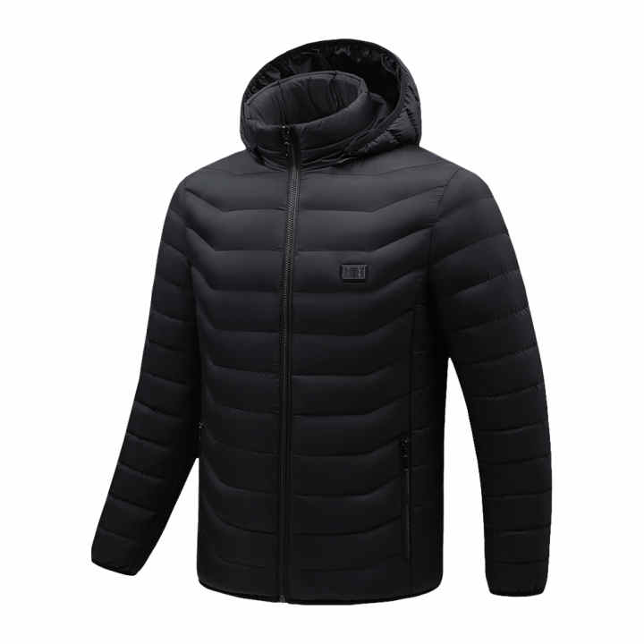 HEWINZE Chaleco Calefactable Para Hombre Con Batería De 7,4 V, Chaleco Calefactable Para Hombre Con Capucha Desmontable Grande