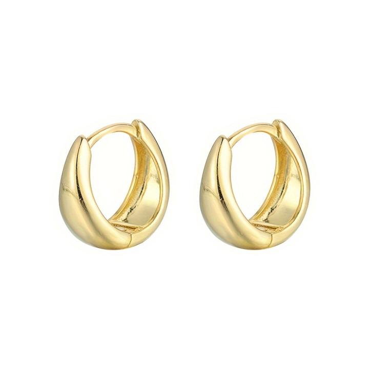 1 Par De Aretes De Gancho De Letra De Personalidad De Plata Esterlina