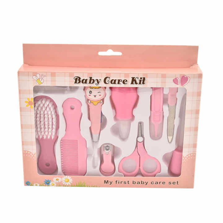 Kit de cuidado de la salud del bebé, Kit de higiene para recién nacido,  juego de aseo, termómetro, cortadora, tijera, artículos de tocador para  niños, 10 piezas por juego