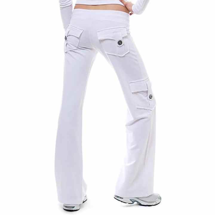 Pantalones de pana para mujer, cintura alta, pierna recta, pantalones  atléticos, casuales, elásticos, pantalones de otoño con bolsillos