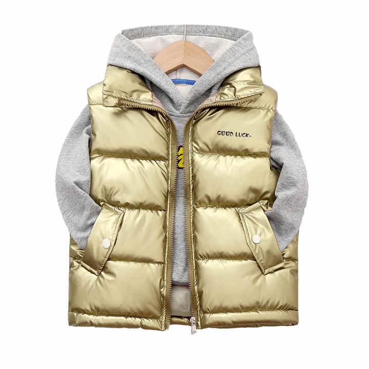 Chaleco Acolchado Para Niños Y Niñas - Ligero, Con Capucha, Impermeable Y Resistente Al Viento - Ideal Para Otoño E Invierno