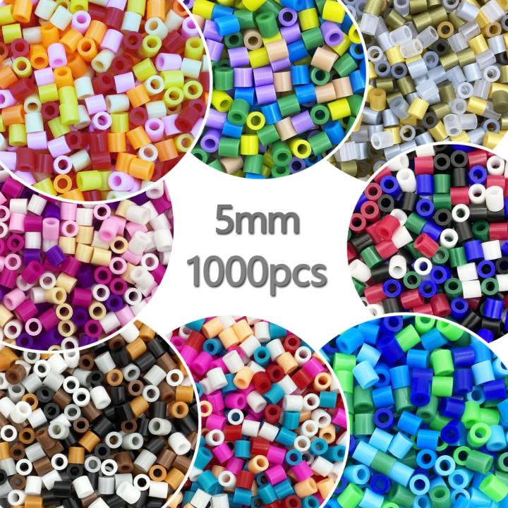 Set De 4800 Cuentas Fusibles De 5 Mm | 24 Colores Con Accesorios | Kit De Manualidades DIY Para Niños Y Adultos