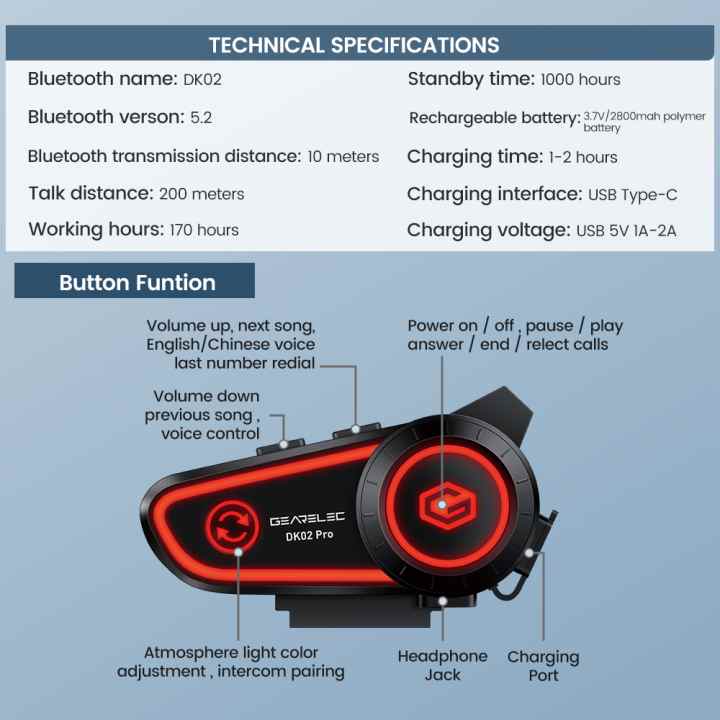 Audifono Manos Libres Bluetooth 5.2 Inalambrico Tipo Piloto