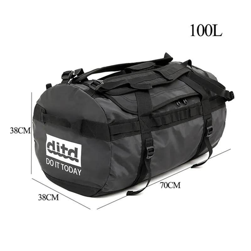 900D PVC mochila de viaje de gran capacidad de moda para hombre y mujer de fin de semana, bolsa de bolsas de equipaje de mano de la a la mañana