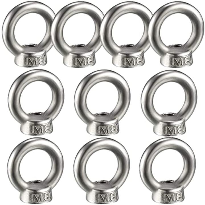 Tornillo De Anillo Y Tuerca Ojal De Acero Inoxidable – Métrico M3 A M24 – Clase A2 – Sin Marca