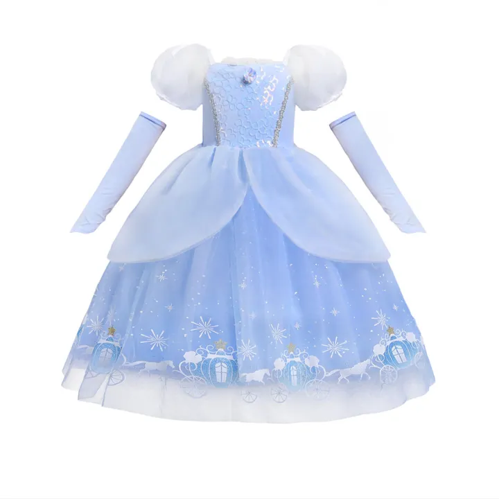 Vestido de Cosplay de princesa Cenicienta para niña y niño, tutú de  Carnaval con lentejuelas, ropa de malla para regalo de cumpleaños | Miravia