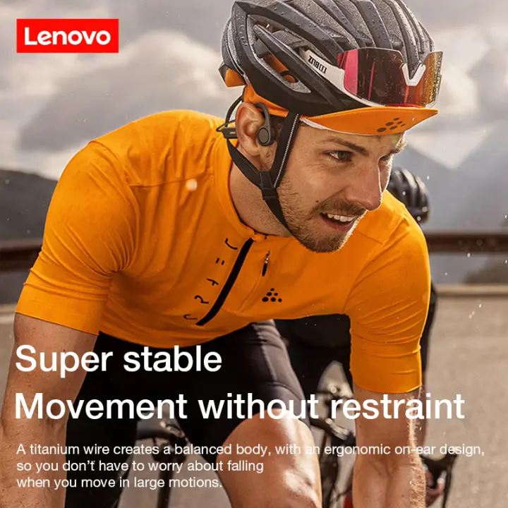 Lenovo-auriculares inalámbricos X4 con Bluetooth, cascos deportivos de conducción  ósea, IPX5 resistentes al agua, batería de 2021 mAh, modo de reposo largo,  150