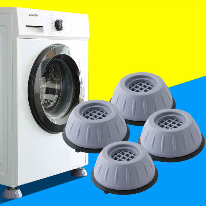 4 piezas pies de goma antivibración para lavadora y secadora, amortiguador  de vibración de almohadilla de lavadora, alfombra antivibración de  amortiguador de vibración, univer