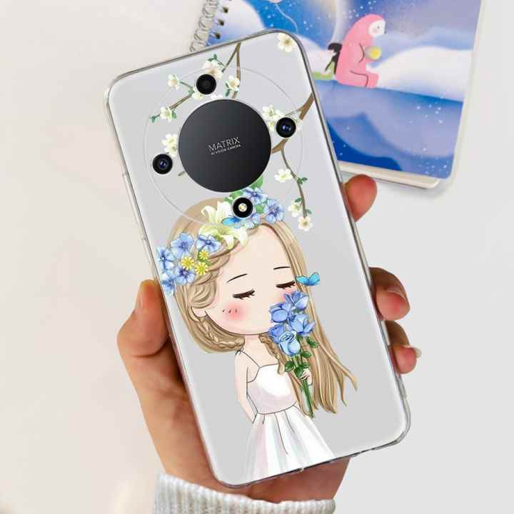 Funda Silicona Transparente para Huawei Honor 90 Lite 5G diseño Panda  Dibujos