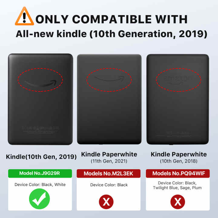  Funda delgada para Kindle Oasis (10ª generación, versión 2019)  – Funda de cuero con encendido y apagado automático – se adapta a   Kindle 2019 (no compatible con Kindle Paperwhite), funda