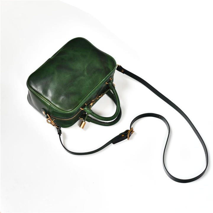 Bolso Bandolera Sencillo De Piel Auténtica Para Mujer. | Meses Sin Interés