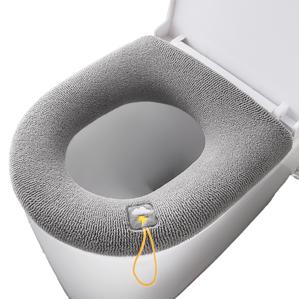 Tradineur - Tapa de WC universal, asiento de polipropileno para inodoro,  bisagras ajustables, montaje rápido, fácil de limpiar (